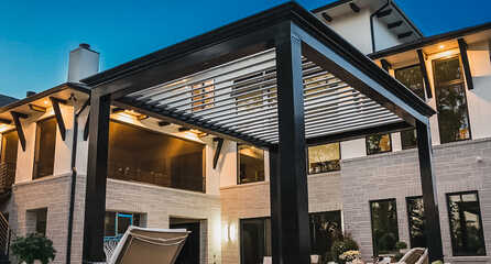 pergola outside house